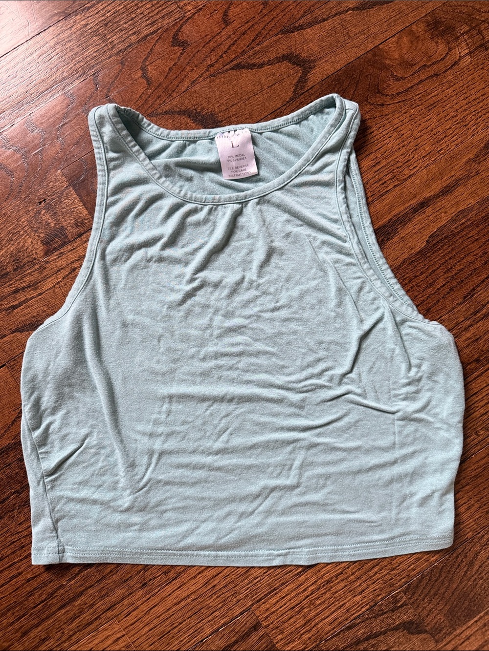 High Neck Crop Tank Top